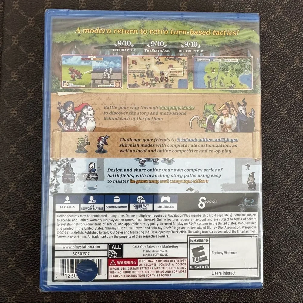 Wargroove Deluxe‎ Edition PS4 Brand New Factory Sealed Sony PlayStation Fantasy
